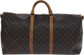 Louis Vuitton Pre-owned Weekend Bags, female, Brown, Size: ONE SIZE Pre-owned Monogram Keepall Travel Bag