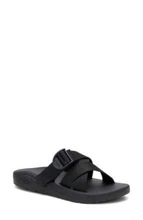 Chaco CushZ Slide Sandal in Black at Nordstrom, Size 12