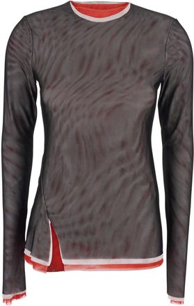 Msgm Black Crew Neck Sweater