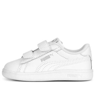 Puma (TD) PUMA Smash 3.0 Leather Velcro White Cool Light Grey 392034-02