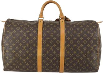 Louis Vuitton Pre-owned Weekend Bags, female, Brown, Size: ONE SIZE Pre-owned Vintage Monogram Keepall Travel Bag