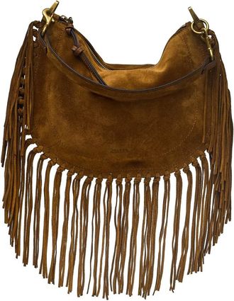 Isabel Marant Tassen, Dames, Bruin, ONE Size, Leer, Oskan Soft Zipped Bag