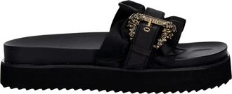 Versace Jeans Couture Va 3Sm 5 Platform Slider - Dames - Sandalen - Zwart - 36 EU - Schoenen