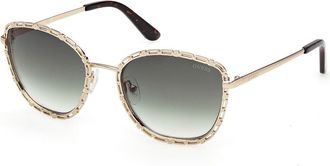 Guess GU00297 32P Womens Sunglasses Gold Size 54