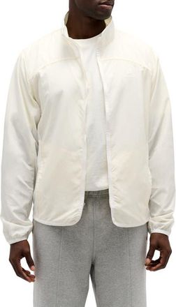 New Balance Made in USA Water Resistant Nylon Cycling Jacket in Sea Salt at Nordstrom, Size X-Large