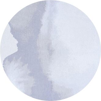 Louis De Poortere Alfombra de poliéster blanco, 240x240 cm