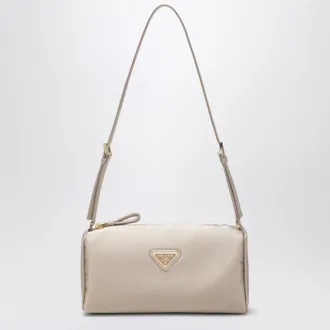 Prada Cameo-colored satin pouch