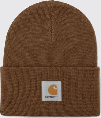 Carhartt Work in Progress Berretto beanie in acrilico con logo ricamato e risvolto