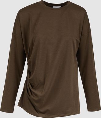 SU Designs Tee-shirt Side Pleats Militare