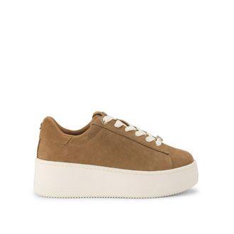Kurt Geiger Womens Suede Logic Sneakers - Camel - Size UK 6