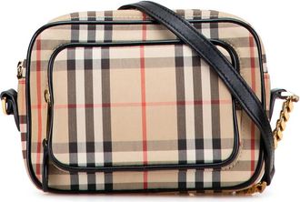 Burberry Pre-owned Burberry House Check Canvas Camera Bag BMSC1525