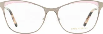 Emilio Pucci EP5084 Butterfly-Frame Eyeglasses - Silver