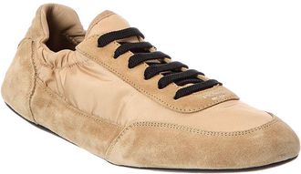 Prada Collapse Nylon & Suede Sneaker