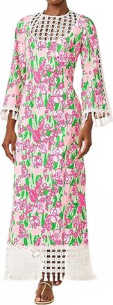 Lilly Pulitzer Strothers Stretch Maxi Shift Dress In Putting Green Hannah