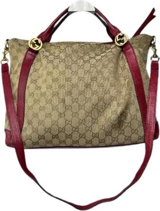 Gucci Pre-owned Handbags, female, Beige, Size: ONE SIZE Pre-owned Handbag