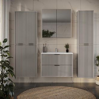 Vicco Juego De Muebles De Ba&ntilde;o De 5 Piezas Ruford, Cachemira, 5 Partes, Vicco