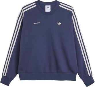 adidas Originals ADIDAS Originals Womens Sporty & Rich Sweatshirt in Night Navy - Blue - Size 14 UK