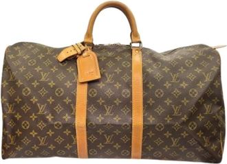 Louis Vuitton Pre-owned Monogram Boston Bag - unisex - Vintage Weekendtas - Bruin - ONE Size - Vintage