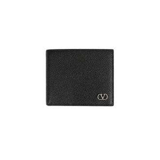 Valentino Garavani Vlogo Grainy Calfskin Wallet