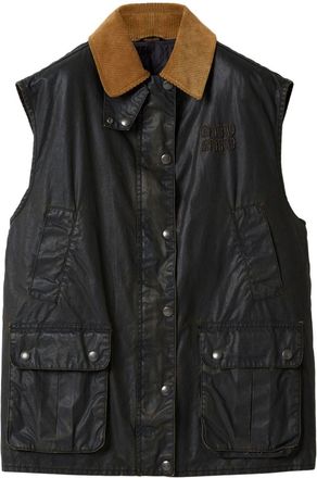 Miu Miu Popeline gilet - Zwart