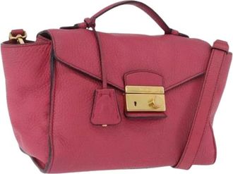 Prada Pre-owned Handbags, female, Pink, Size: ONE SIZE Pre-owned Vintage Hand Bag