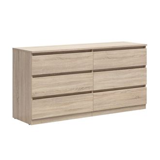 Petits Meubles C&oacute;moda 6 cajones clara paneles de aglomerado madera
