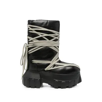 Rick Owens Mega Bumper Lace-up Boots