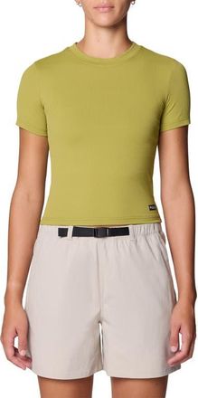 Mountain Hardwear Peak Knit Short Sleeve Tee in Bright Fatigue at Nordstrom, Size Medium