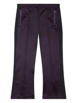 Needles butterfly-embroidered track trousers - Purple