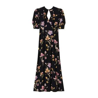 Twinset Elegante Multicolor Jurk - Dames - Maxi kleedjes - Veelkleurig - XS - Kleedjes