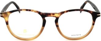 David Beckham Db 1018 Round Tortoiseshell Acetate Eyeglasses