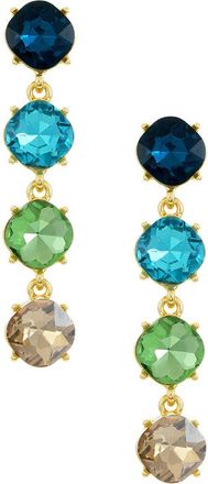 Ettika Four the Money Crystal Drop Earrings in Blue at Nordstrom