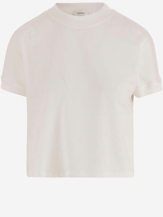 Versace T-Shirt aus Stretch-Baumwolle mit Logo