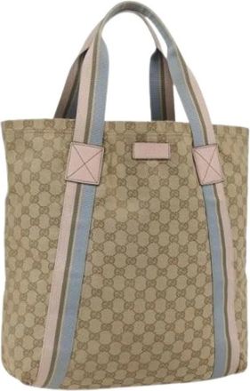 Gucci Pre-owned Tote Bags, female, Beige, Size: ONE SIZE Pre-owned Vintage Tote Bag