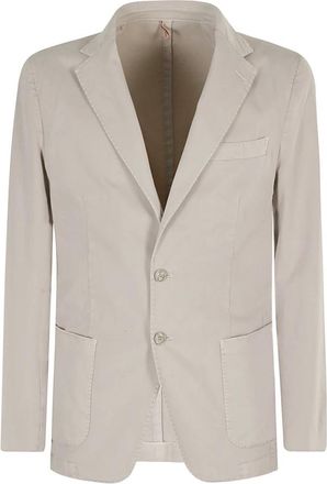Santaniello Gestructureerde Trenchcoat - Heren - Blazers - Beige - 2XL - Jassen