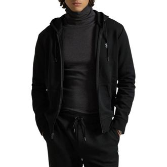 Ralph Lauren Zip-Up Sweatshirt - Heren - Vesten met rits - Zwart - M - Katoen - Hoodies & sweatvesten