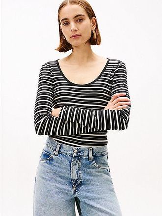 Tommy Hilfiger Camiseta slim de manga larga