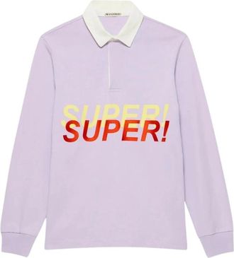 J.W.Anderson Super Super Rugby Polo Top - Heren - Polos - Paars - L - Katoen - Tops