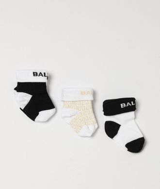 Balmain Set 3 paia di calze in misto cotone