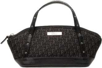 Dior Pre-owned Canvas Mini Bag - Dames - Vintage Mini Tas - Zwart - ONE Size - Leer - Vintage