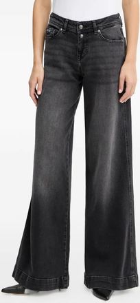 Versace Jeans Couture Jeans con logo ricamato - Nero