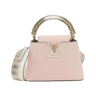 Louis Vuitton Pre-owned Capucines Mini Exotic Leather Bag - Dames - Pre-owned - Roze - Maat: ONE Size Leer