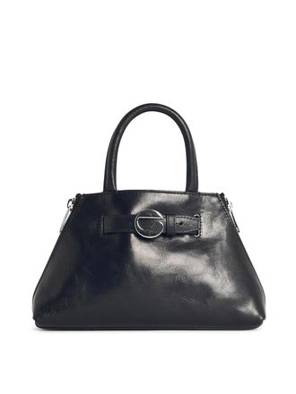 Coperni Data Mini Bag In Black Leather