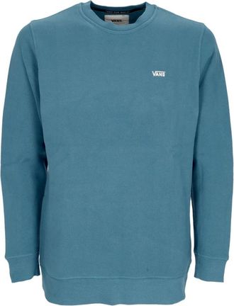 Vans Midnight Blue Crew Fleece Sweater - Heren - Sweatshirts - Blauw - XL - Katoen - Hoodies & sweatvesten