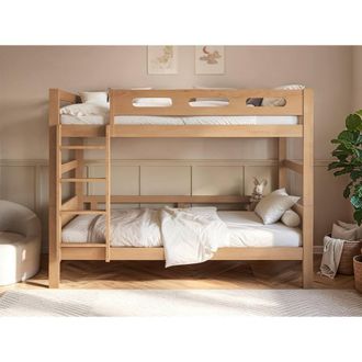 Flair Elijah Detachable Wooden Bunk Bed in Brown | Size: Single