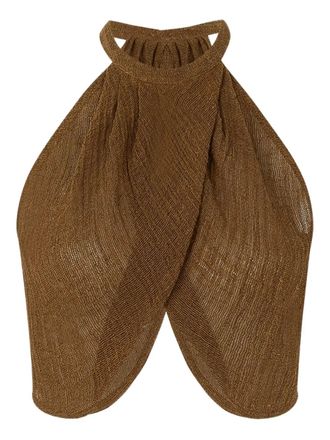 Le Kasha Alger linen top - Brown