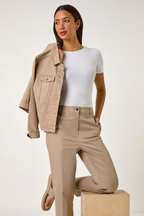 Roman Cotton Full Length Stretch Trouser