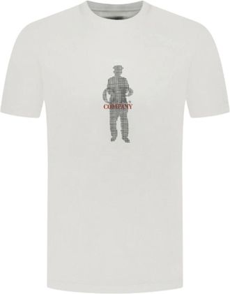 C.P. Company T-Shirt - Heren - T-shirts - Wit - S - Katoen - Tops