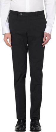 Pantaloni Torino Katoenen Pantalon - Heren - Nette broeken - Zwart - M - Katoen - Broeken