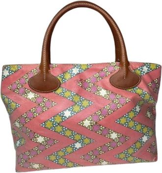 Emilio Pucci Pre-owned Tote Bag - Dames - Vintage Shopper - Veelkleurig - ONE Size - Leer - Vintage